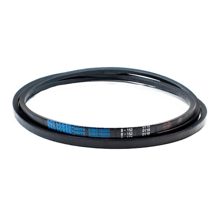 D&D B152 Classical V-Belt, 155 in Outside Length, 21/32 in Top Width, 1 Ribs B152